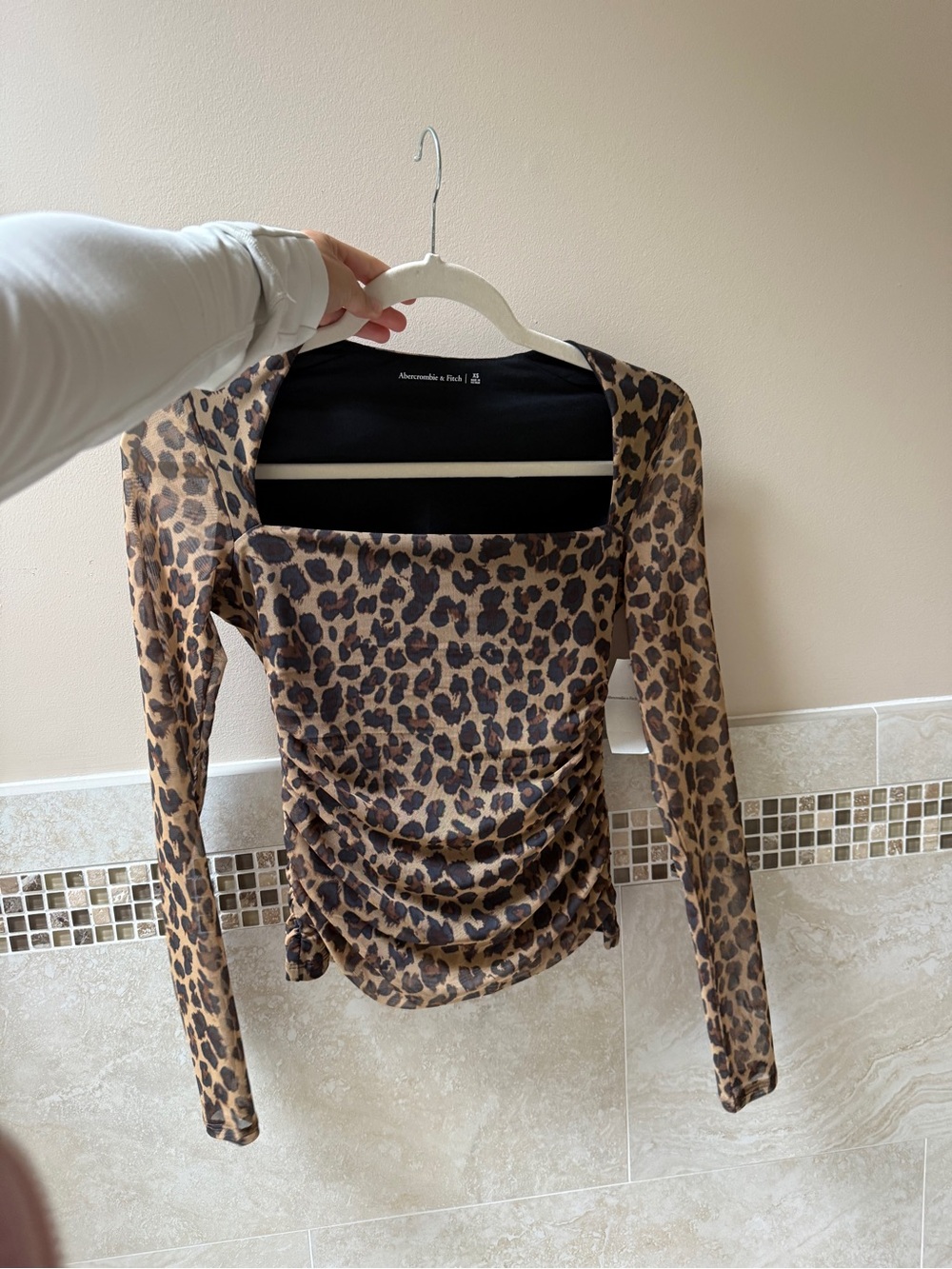 NWT Abercrombie animal print top
